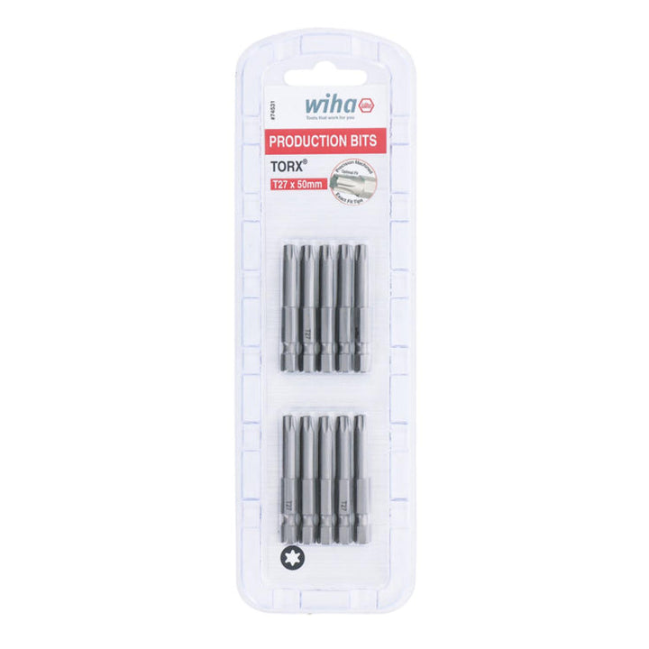 Wiha Tools 74531 TORX® Power Bit, T27 x 50 mm, 10 Pk.