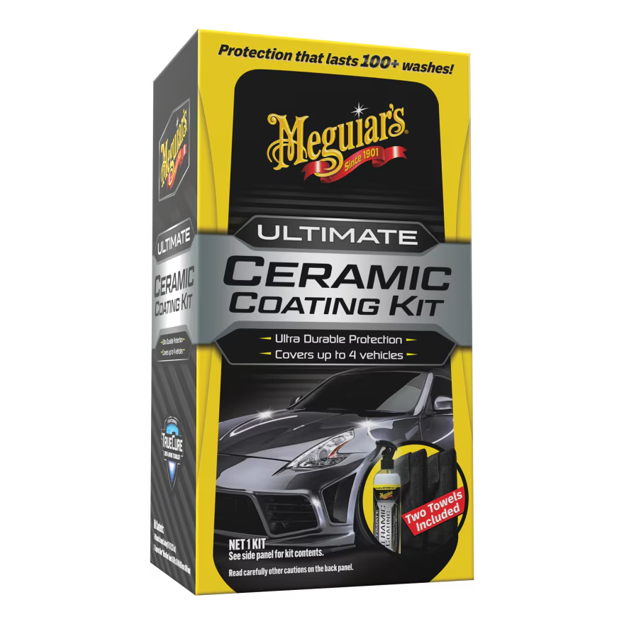 Meguiar's G240100 Ultimate Ceramic Coating Kit - Ultra-Durable Ceramic Protection, Water Beading, and Gloss