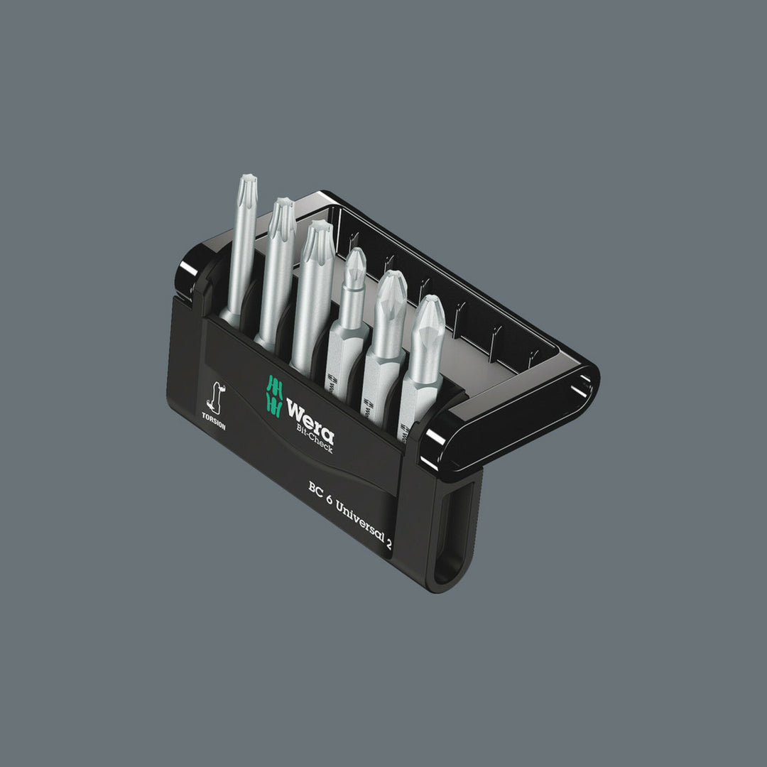 Wera Bit-Check 6 Universal 3, 6 pieces