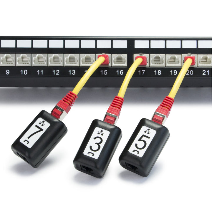 Platinum Tools 610025C FTP Patch Cable, 5″ C6, 4/Clam