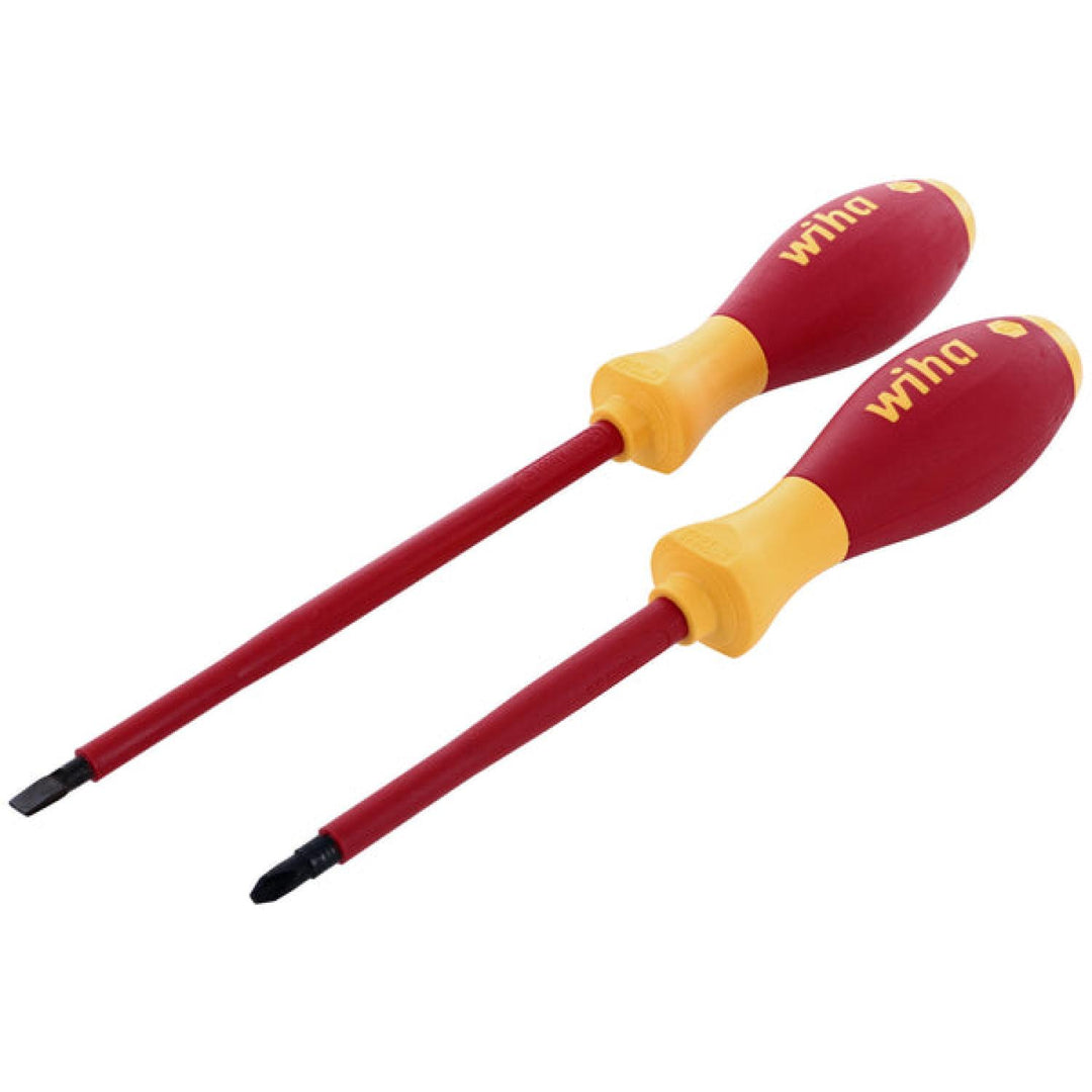 Wiha Tools 33532 2 Piece Insulated Slotted and Phillips Screwdriver Set