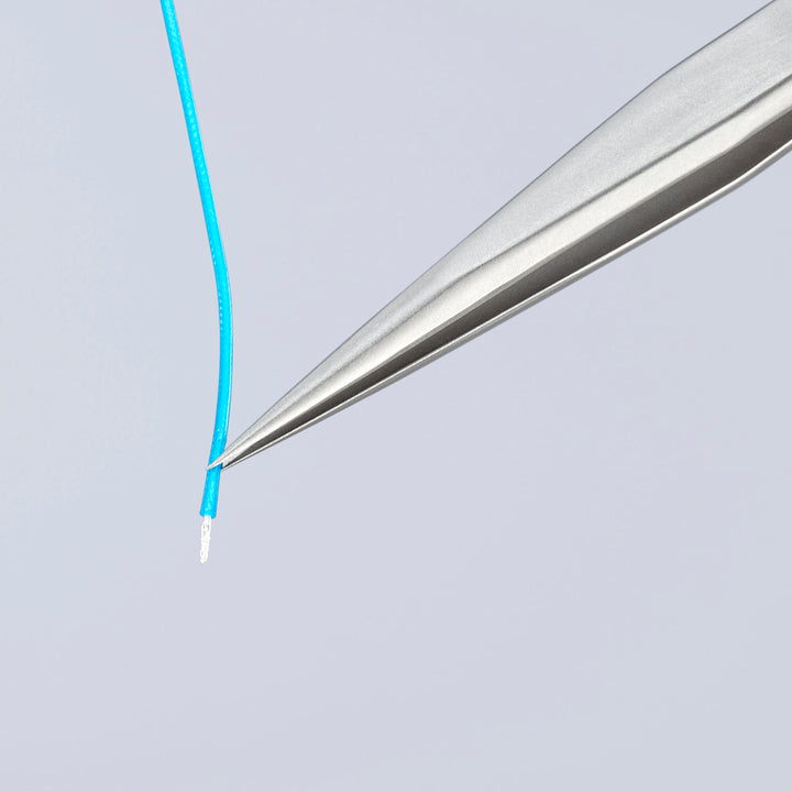 Knipex 92 21 05 2 3/4" Premium Stainless Steel Gripping Tweezers-Needle-Point Tips