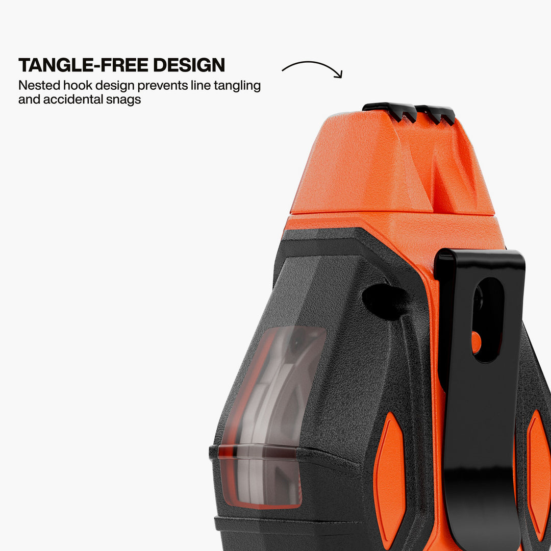 Klein Tools CHLK100S Smooth Retractable Chalk Reel, 100-Foot, with Blue Chalk Refill