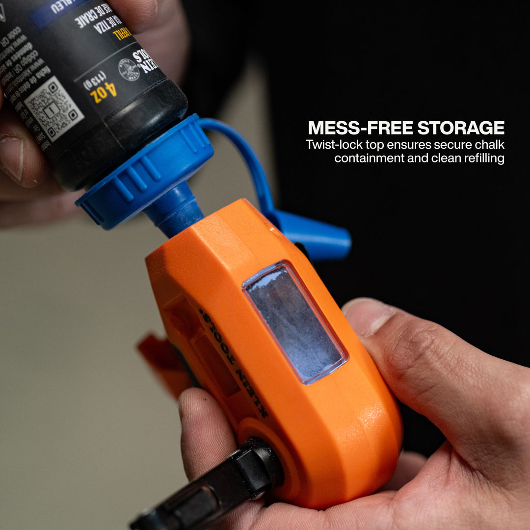 Klein Tools CHLK30S Slim Chalk Reel, 30-Foot