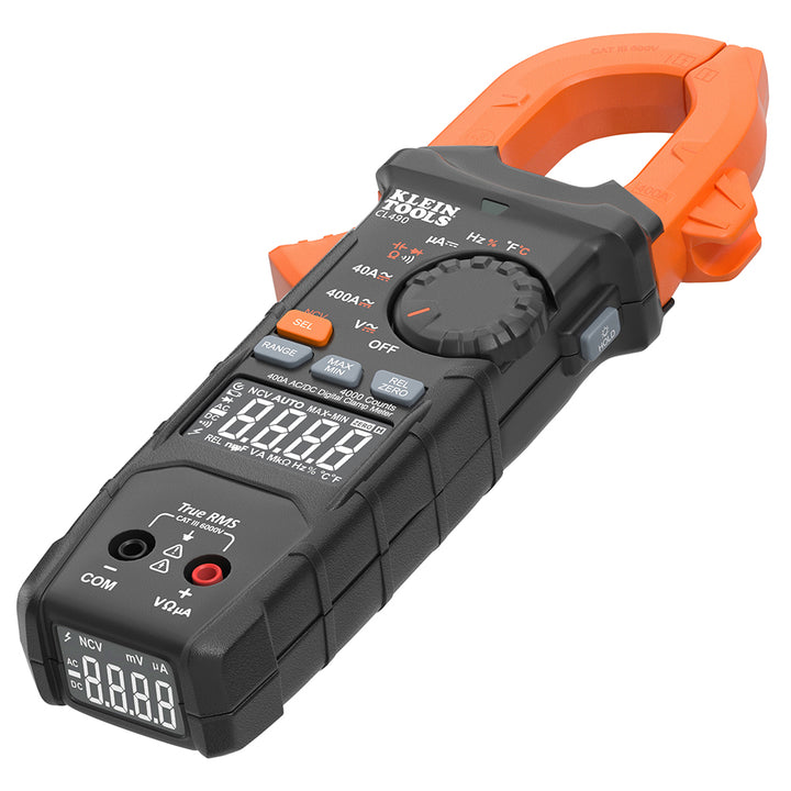 Klein Tools CL490 400A AC/DC Dual-Display Auto-Ranging Digital Clamp Meter