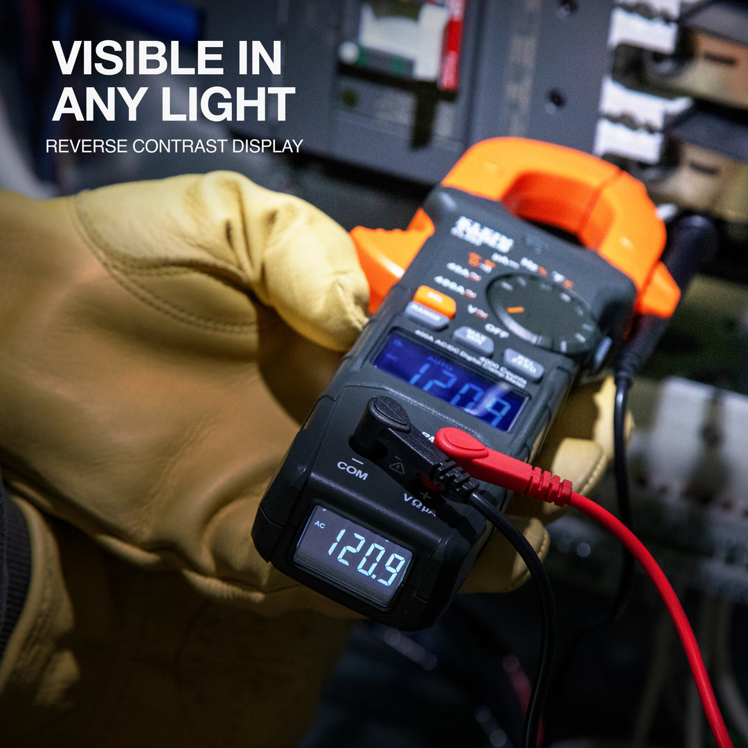 Klein Tools CL490 400A AC/DC Dual-Display Auto-Ranging Digital Clamp Meter