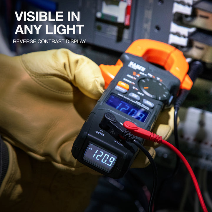 Klein Tools CL490 400A AC/DC Dual-Display Auto-Ranging Digital Clamp Meter