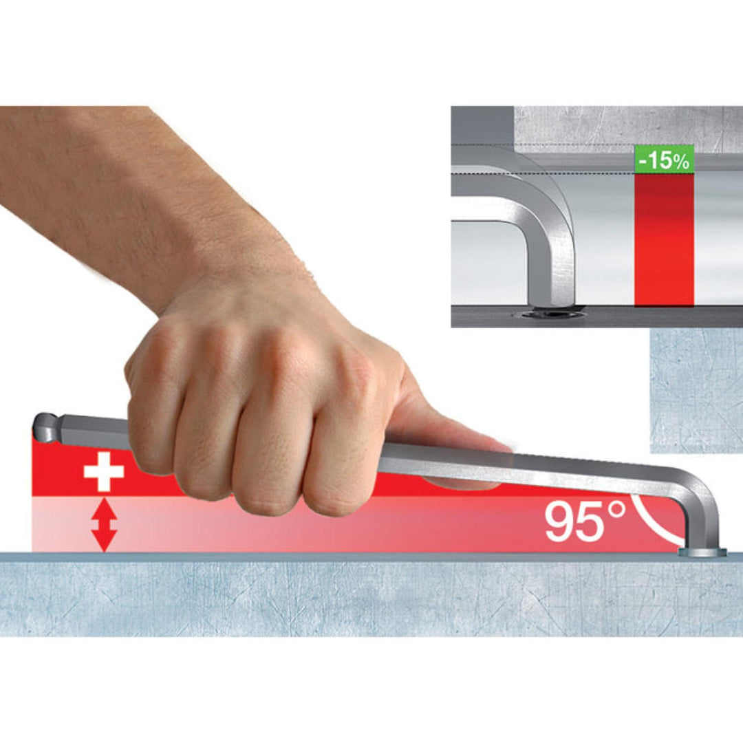 Wiha 66982 ErgoStar Ball End Hex L-Key Inch/Metric 22 Piece Set