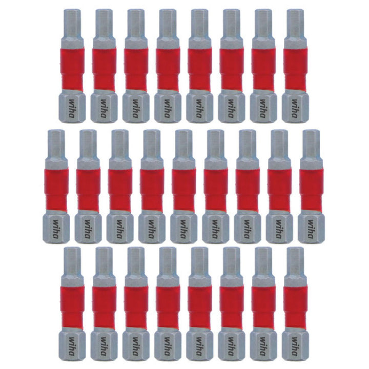 Wiha Tools 76624 MaxxTor Impact Bit Hex 4.0mm - 29mm - 25 Pack