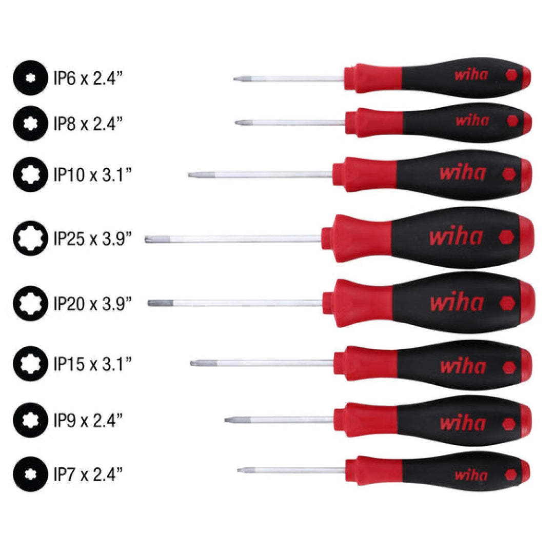 Wiha Tools 36297 TORX Plus SoftFinish Screwdriver Set, IP6 - IP25, 8 Pc.