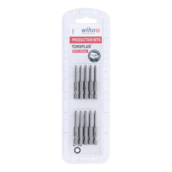 Wiha Tools 74612 TORX Plus Power Bit, IP10 x 50 mm, 10 Pk.