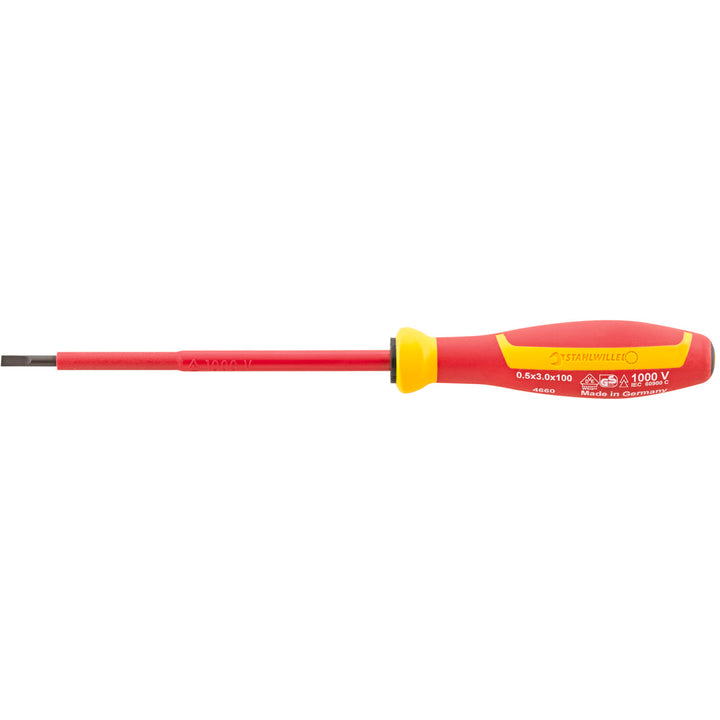 Stahlwille 46603040 4660 VDE DRALL+ 4 mm Insulated Slotted Screwdriver