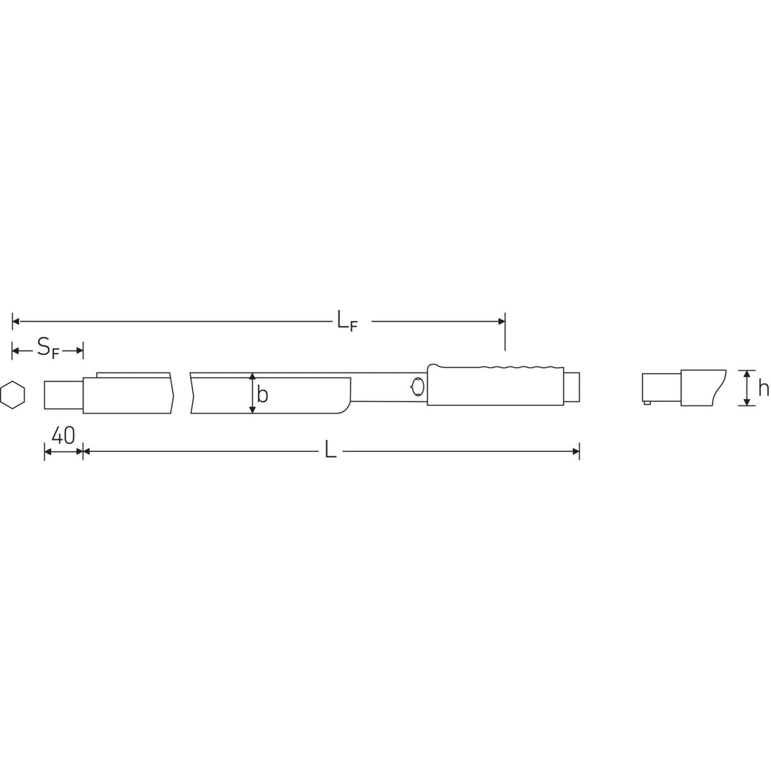 Stahlwille 50180080 14mm x 18mm Manoskop Torque Wrench