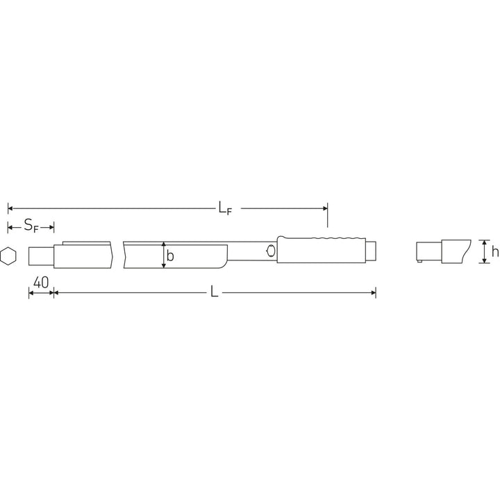 Stahlwille 50180080 14mm x 18mm Manoskop Torque Wrench