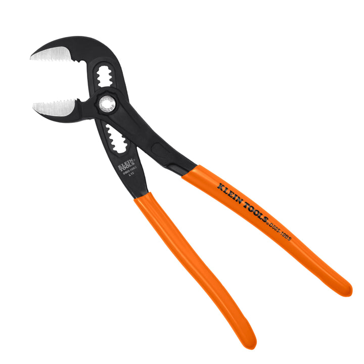 Klein Tools D50510BS Straight Jaw Quick-Adjust Pump Pliers, 10-Inch