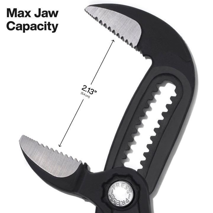 Klein Tools D50510BS Straight Jaw Quick-Adjust Pump Pliers, 10-Inch