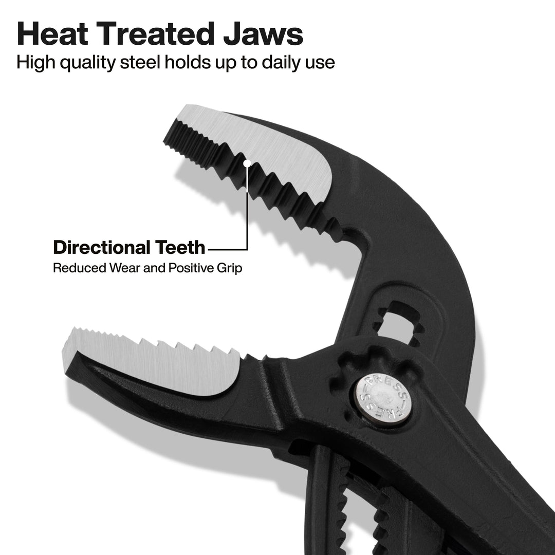 Klein Tools D50512BS Straight Jaw Quick-Adjust Pump Pliers, 12-Inch