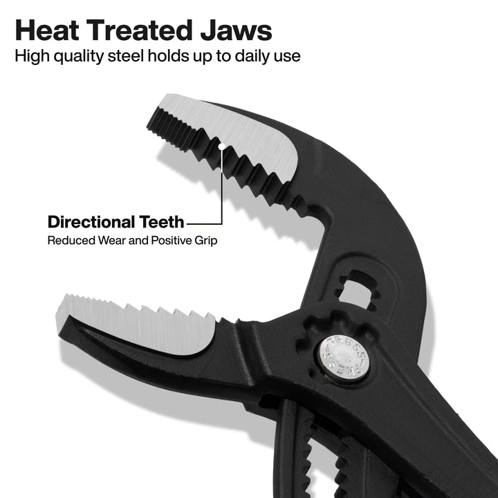 Klein Tools D50512BS Straight Jaw Quick-Adjust Pump Pliers, 12-Inch