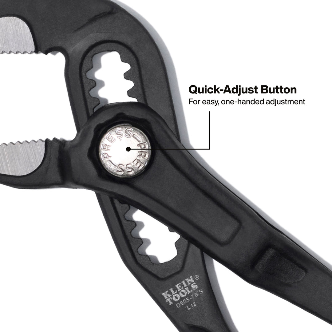 Klein Tools D5052BSKIT Straight Jaw Quick-Adjust Pump Pliers Set, 2-Piece