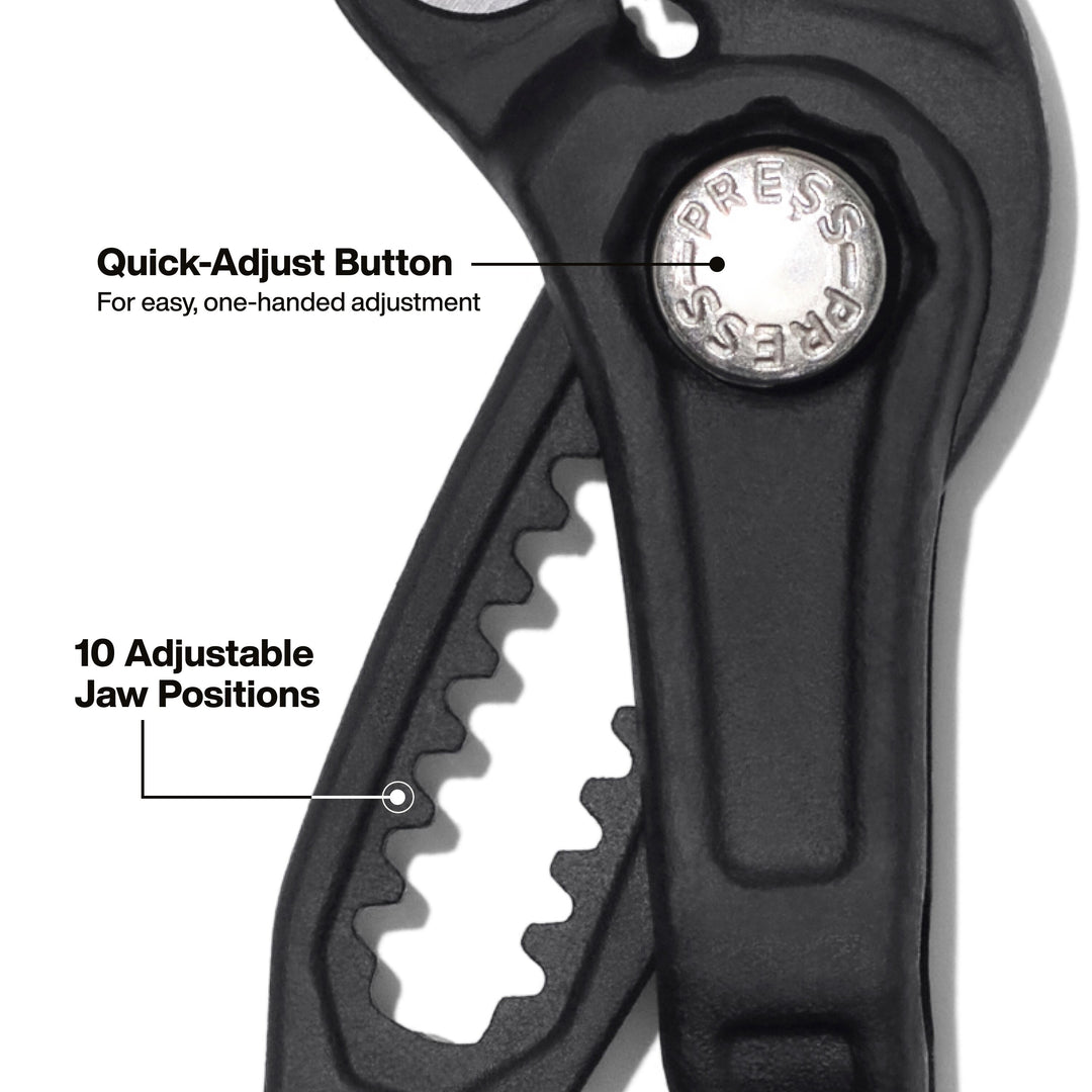 Klein Tools D5057BS Straight Jaw Quick-Adjust Pump Pliers, 7-Inch
