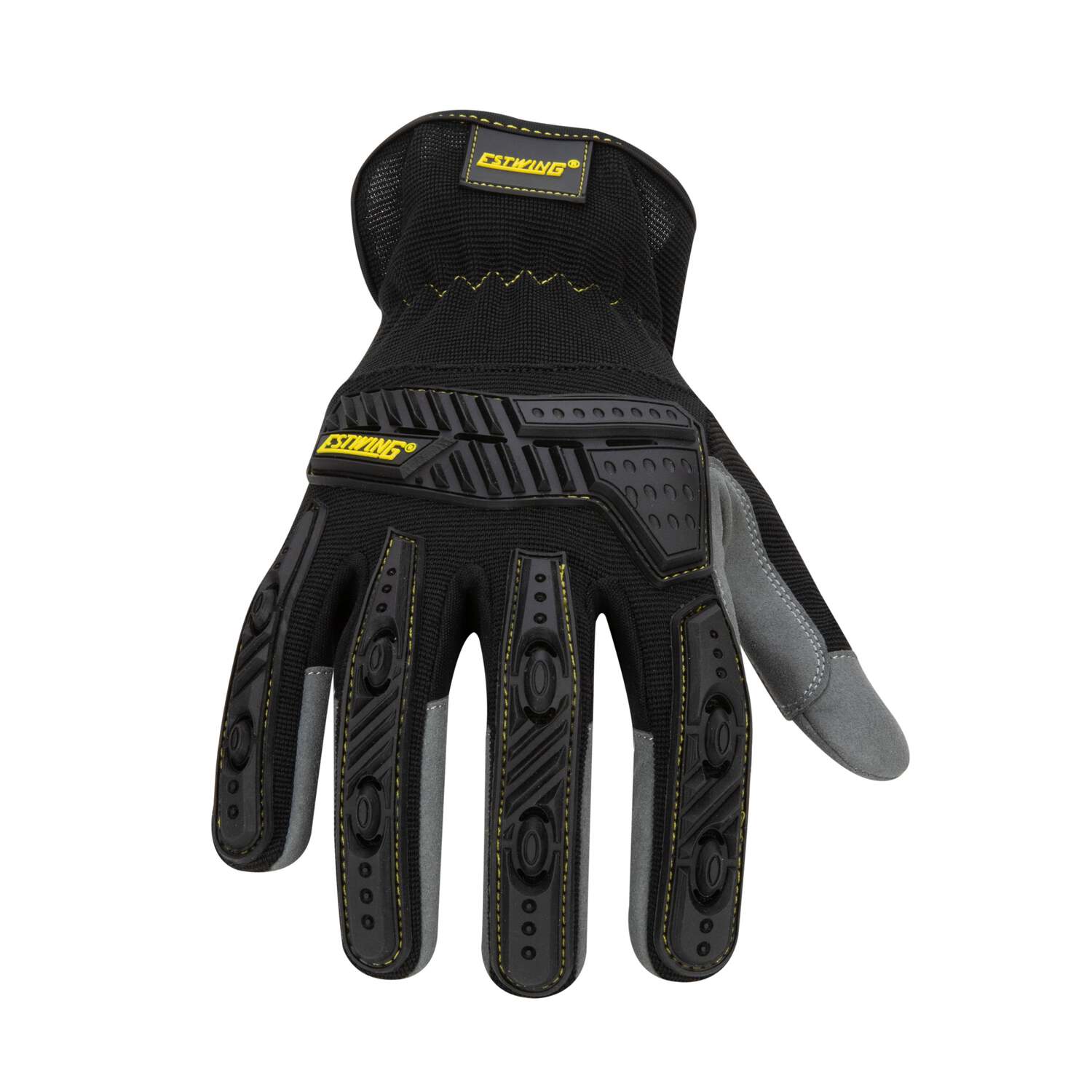 Estwing EWIMPSC0509 Impact Speedcuff Gloves in Black and Gray, Medium ...