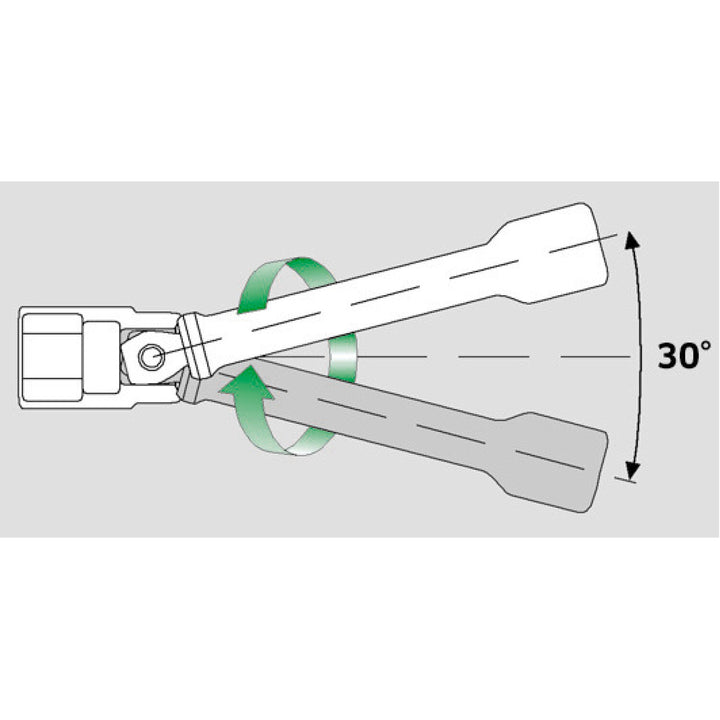 Stahlwille 13010006 509W Extension with wobble-drive, 1/2" - 75 mm OAL