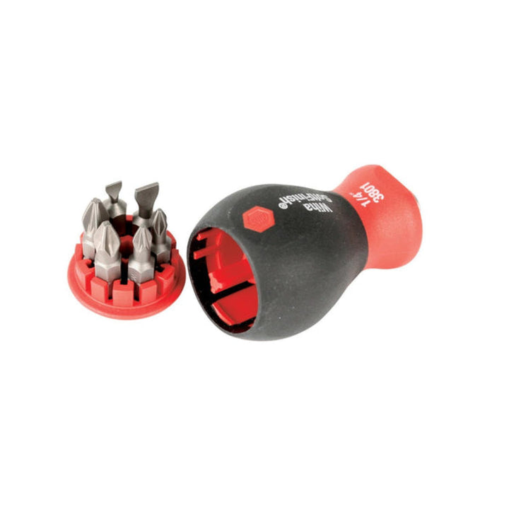 Wiha Tools 38043 36-in-1 Stubby Bit Holder Slotted Phillips Pozidriv Set