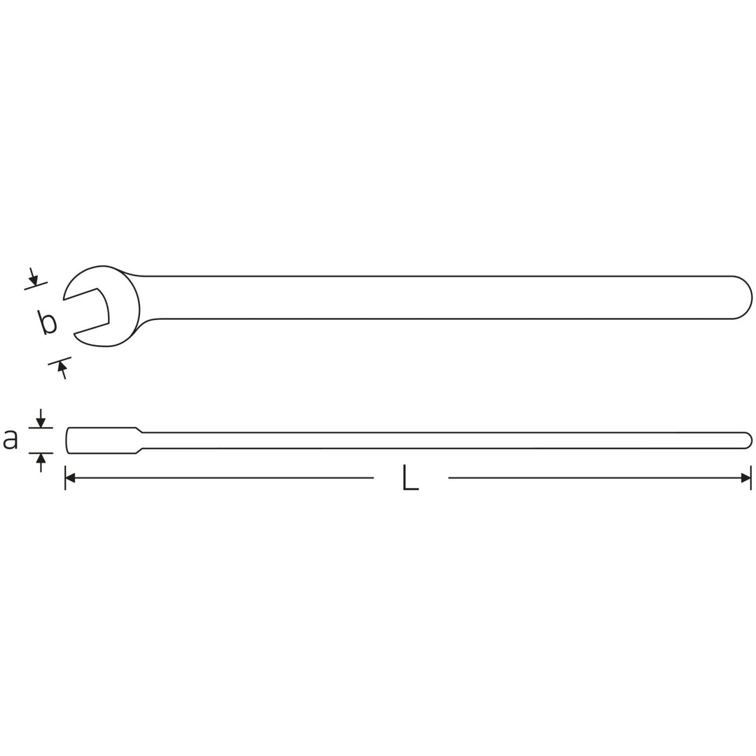 Stahlwille 44180014 12160 VDE single-ended open-jaw Spanner 14 mm