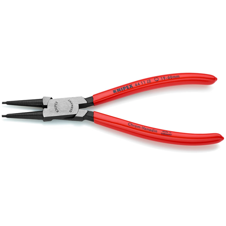 Knipex 44 11 J2 SBA 7 1/4" Internal Snap Ring Pliers-Forged Tips