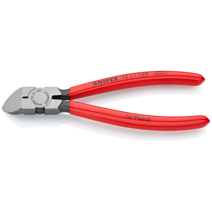 Knipex 72 11 160 6 1/4" Diagonal Pliers for Flush Cutting Plastics 45° Angled