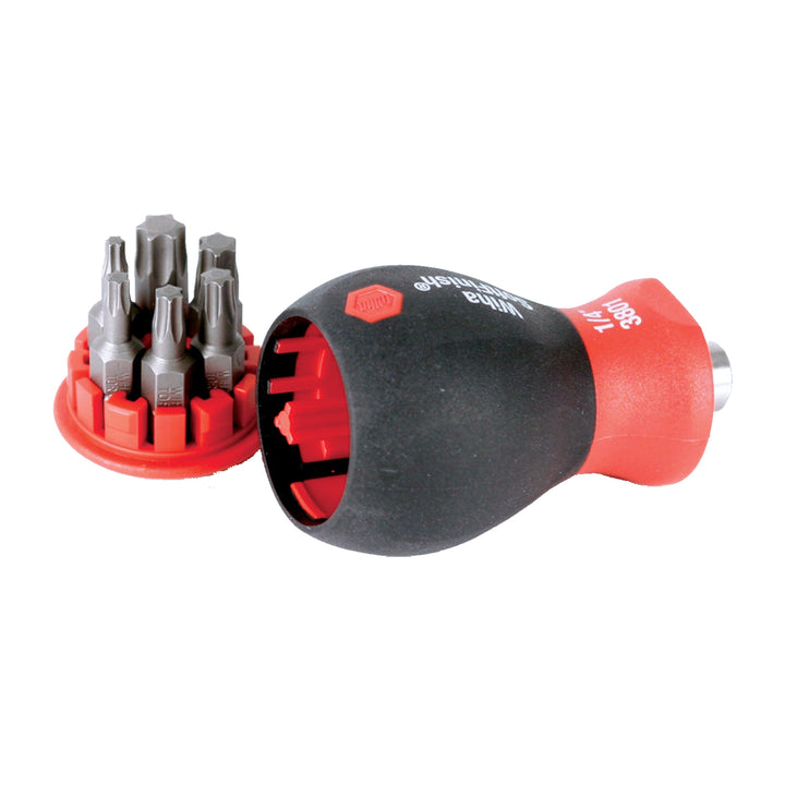 Wiha Tools 38045  6-in-1 Stubby Bit Holder, TORX Set