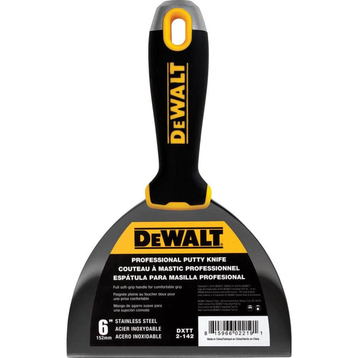 Dewalt DXTT-3-201 6 in. Stainless Steel Joint Knife Set - Soft Grip Handle - 3 Piece