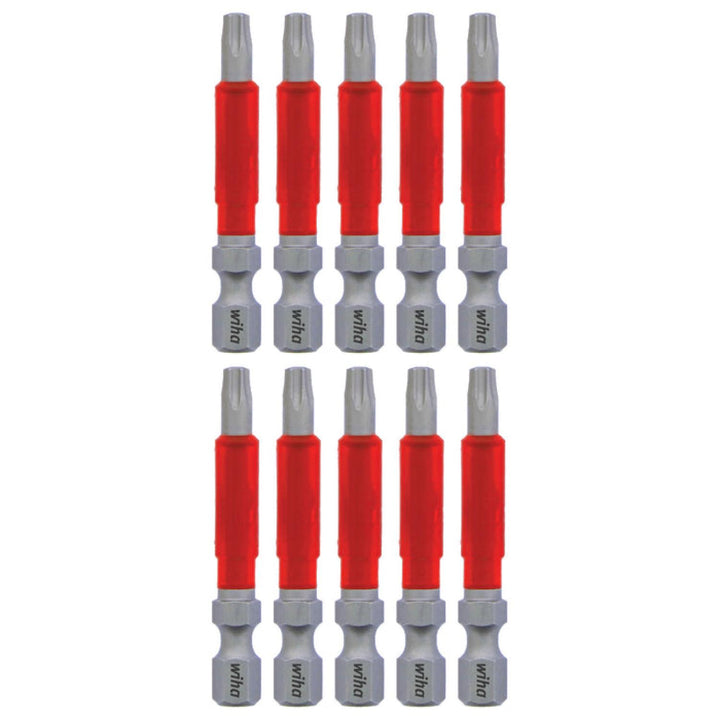 Wiha Tools 76555 MaxxTor Impact Bit TORX® T20 x 49mm - 10 Pack