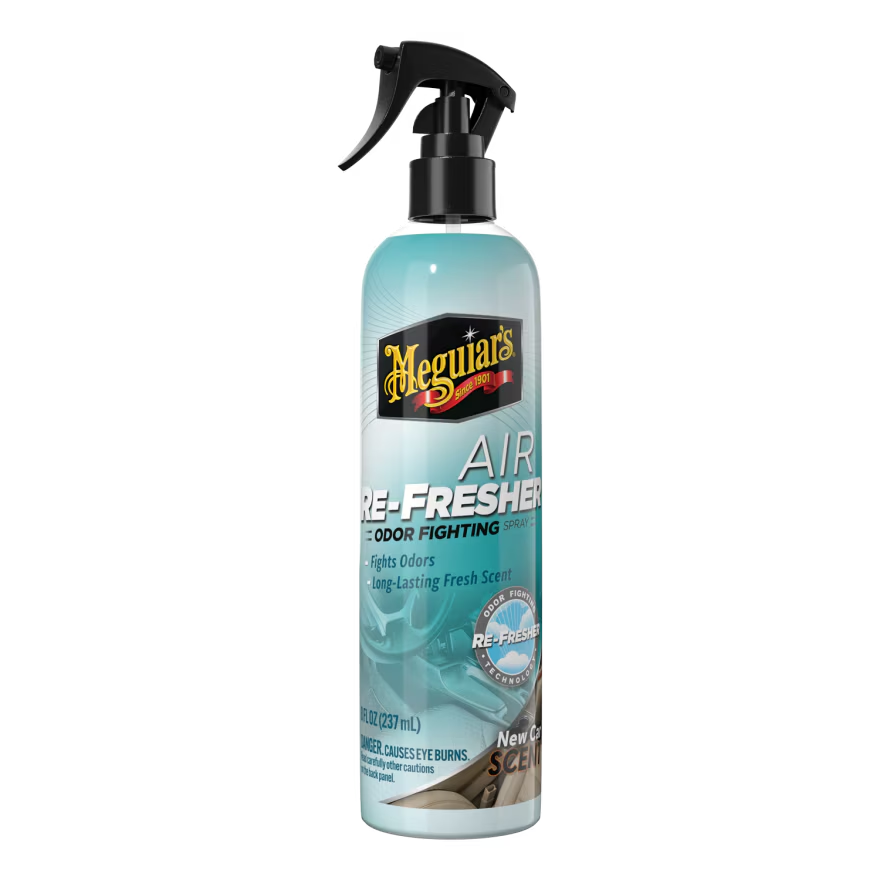 Meguiar's G250608 Air Re-Fresher Odor Fighting Spray - New Car Scent - Refresh & Instantly Fight Off Odors