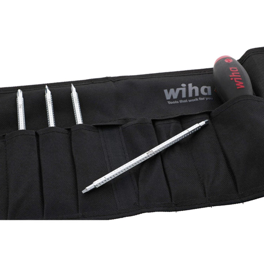 Wiha Tools 28194 5 Piece Drive-Loc VI Slotted/Phillips/Square Pouch Set