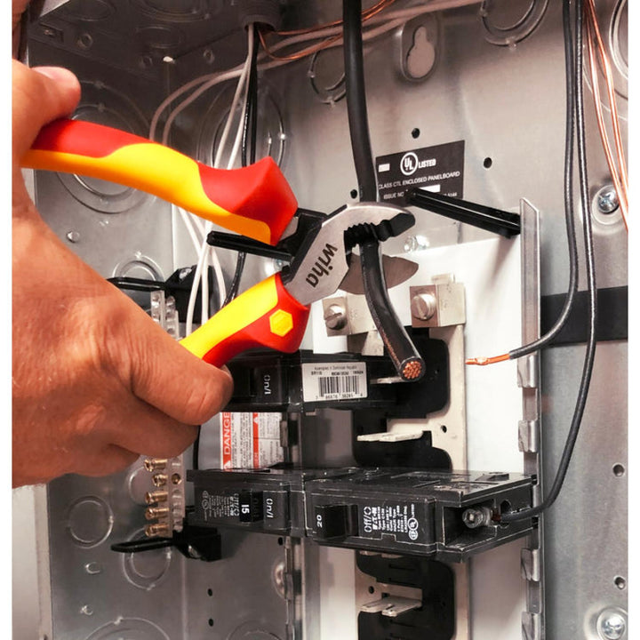 Wiha Tools 32927 Insulated Industrial Serrated Edge Cable Cutters 8"