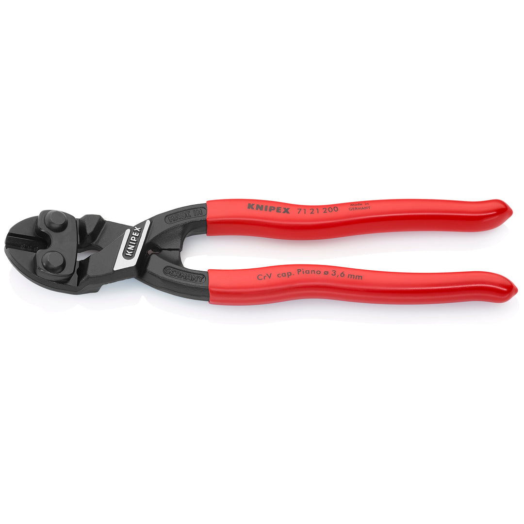 Knipex 71 21 200 8" CoBolt® High Leverage 20° Angled Compact Bolt Cutters