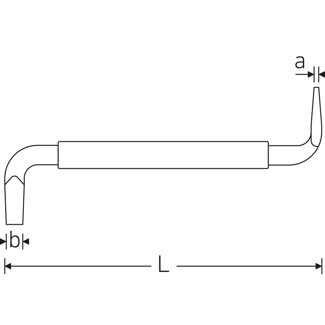 Stahlwille 73273004 Hex key for slotted bolts