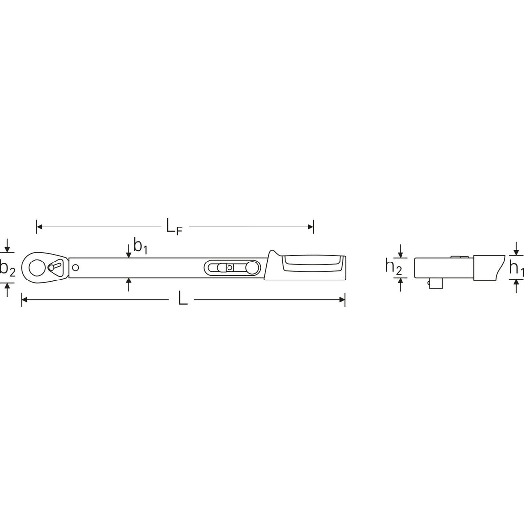 Stahlwille 50204120 721QR Quick Standard MANOSKOP 1/2" torque wrench