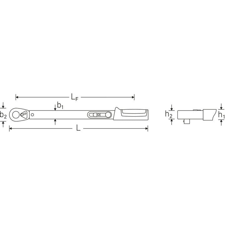 Stahlwille 50204115 721QR Quick Standard MANOSKOP 1/2" torque wrench