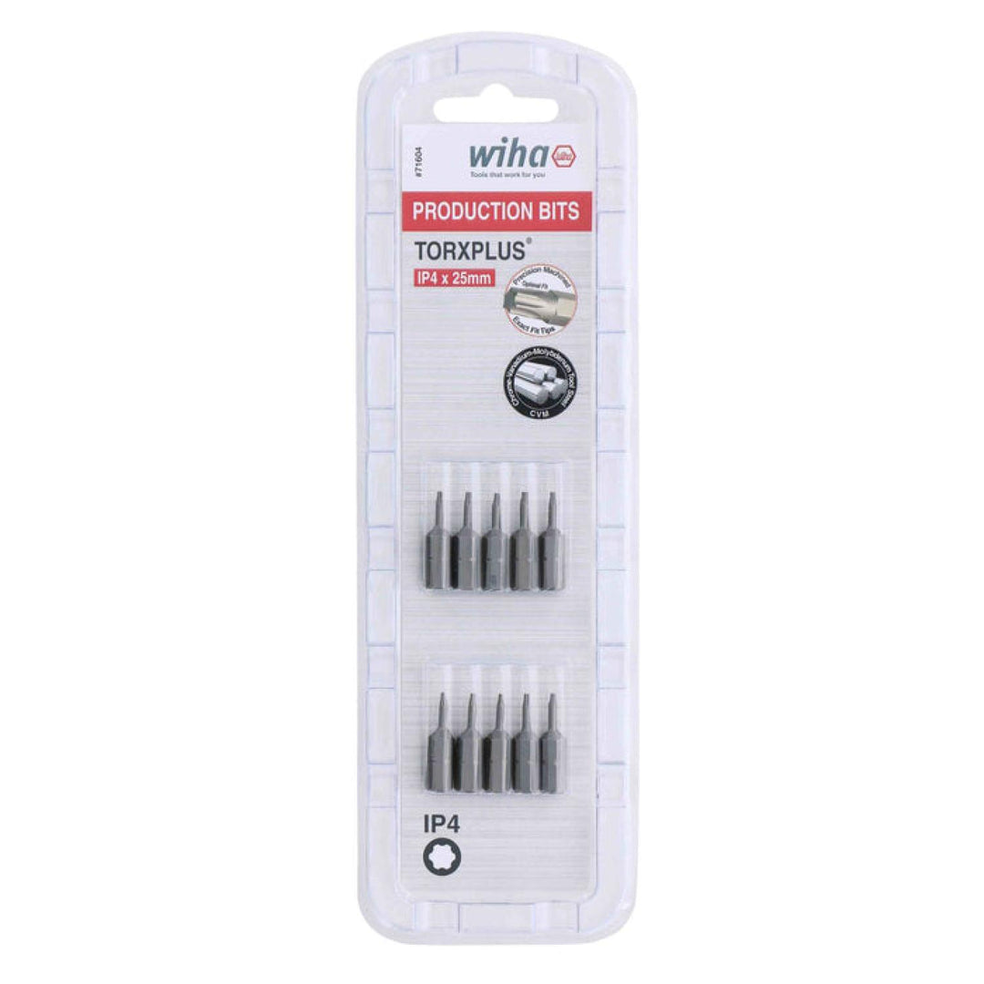 Wiha Tools 71604 IP4 x 38mm TORX® Plus Insert Bit, 10 Pack