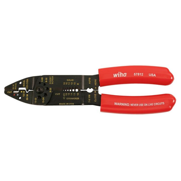 Wiha Tools 57812 Wire Stripper Pliers / Cutters, 8.5"