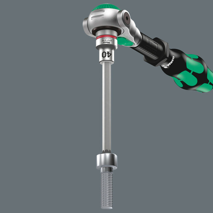 Wera 8767 B TORX® HF 1 Zyklop bit socket set with holding function, 3/8" drive, 6 pieces