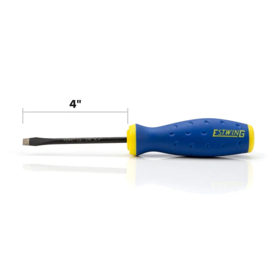 Estwing 42447-02 1/4-Inch x 6-Inch Slotted Magnetic Diamond Tip Screwdriver with Ergonomic Handle