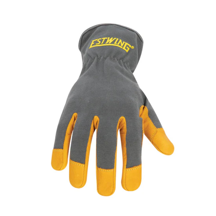 Estwing EWLPSC0611 Leather Palm Work Glove with Elastic Sewn Extended Cuff