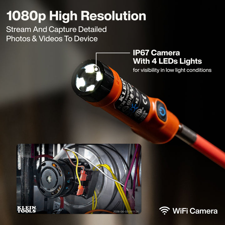 Klein Tools ET30 Compact Wireless Inspection Camera