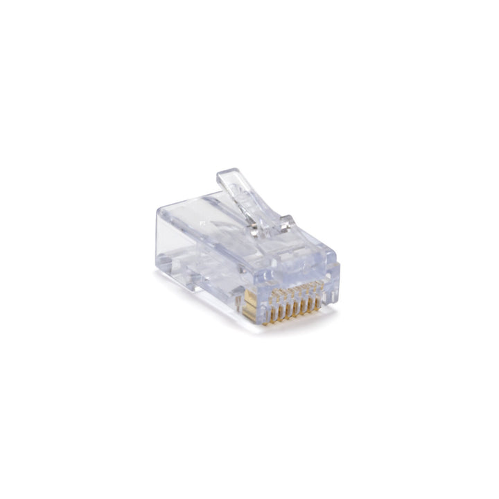 Platinum Tools 100010C EZ-RJ45 Pass-Through RJ45 Connectors, CAT6 Unshielded — 50pcs in Clamshell