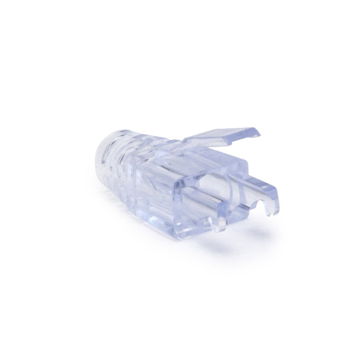 Platinum Tools 202036J Strain Reliefs for EZ-RJ45 Pass-Through RJ45 Connectors, CAT6, Clear 100pcs in Jar