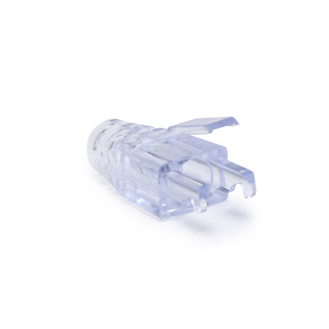 Platinum Tools 202016J EZ-RJ45 Pass-Through RJ45 Connectors, Unshielded CAT6 50pcs with 50 Strain-Reliefs in Jar