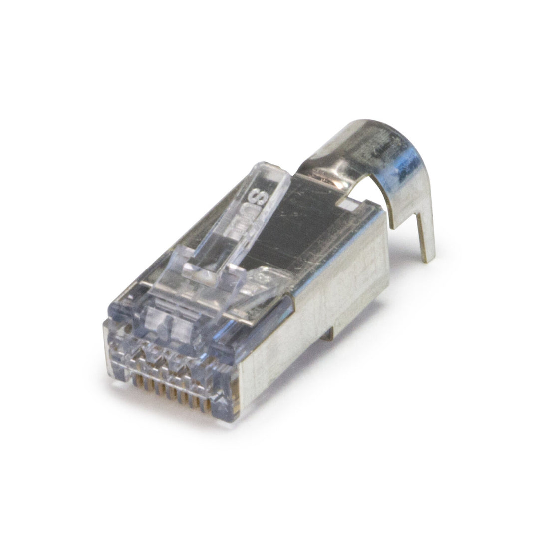 Platinum Tools 202052J ezEX48 Shielded RJ45 External Ground Connector, 50/Jar.
